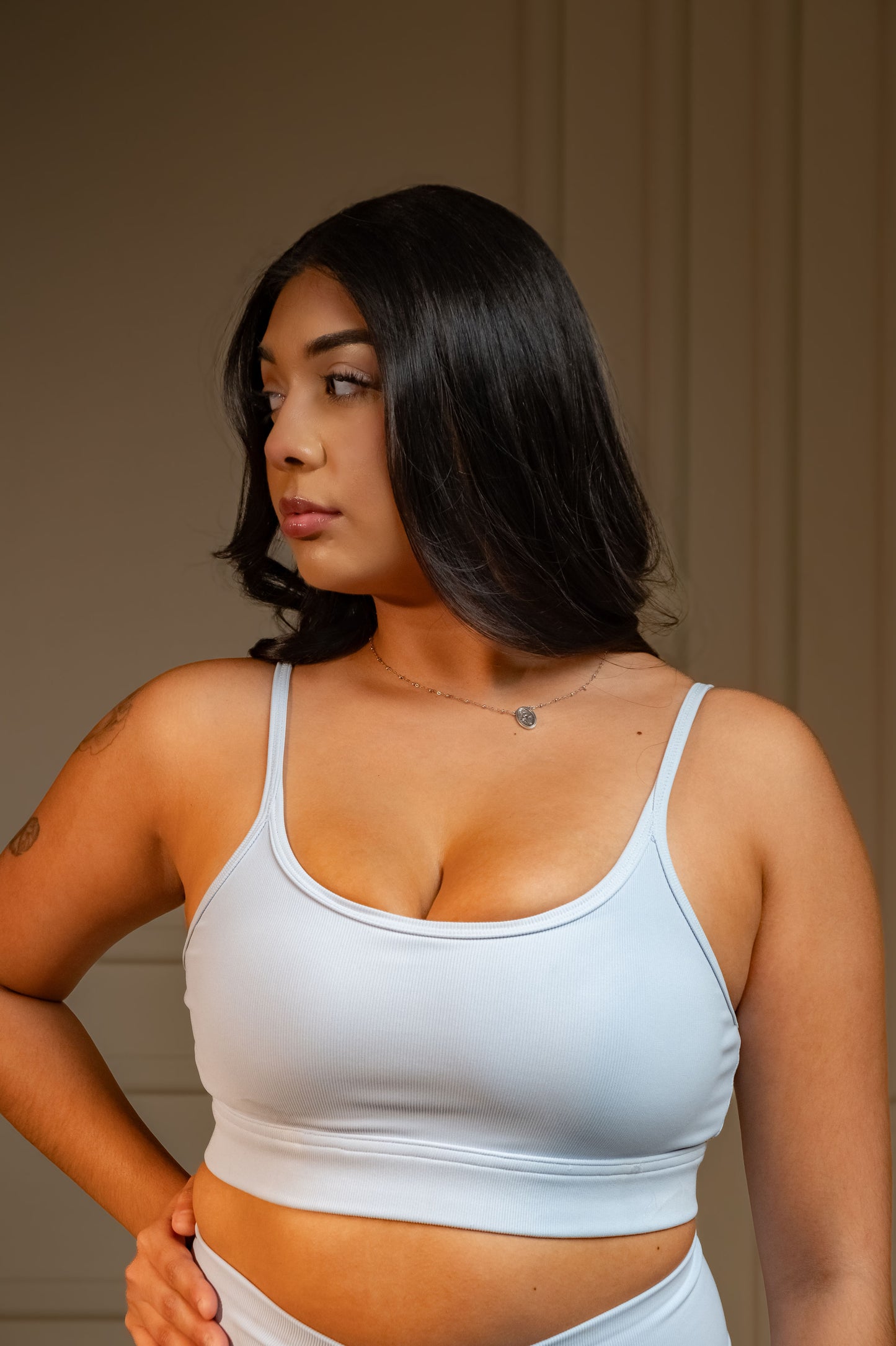 EARTHLY TIE BACK SPORTS BRA